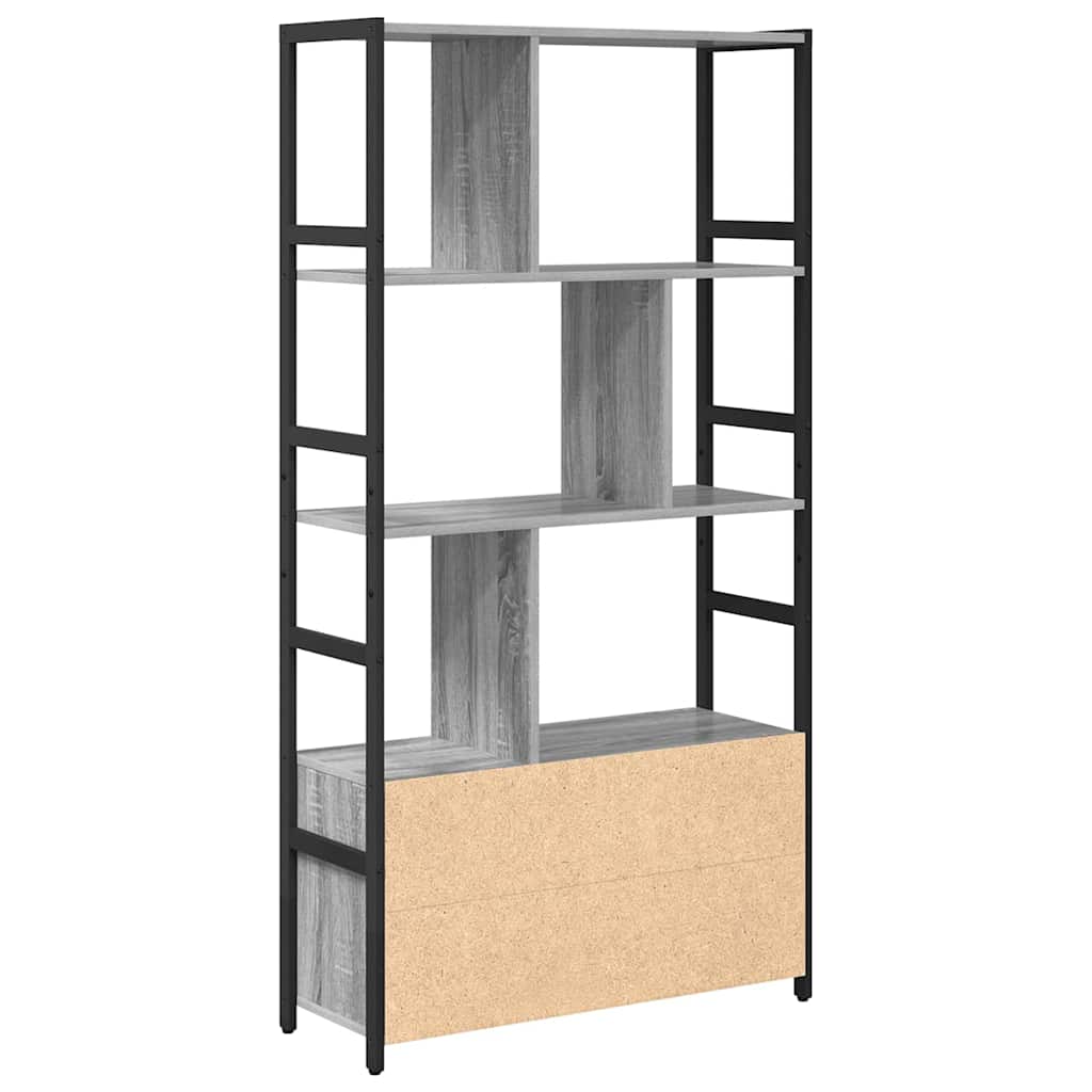 Polica Sivi hrast sonoma 80 x 30 x 155,5 cm Konstruirano drvo
