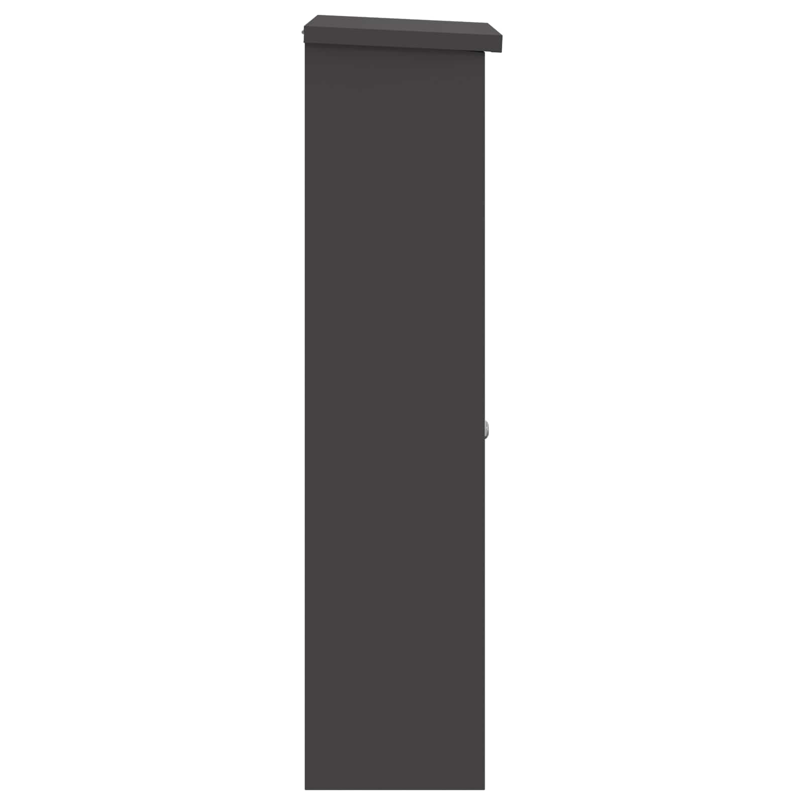 Sandučić za pakete s pohranom Crna 44,5 x 29 x 110,5 cm Čelik