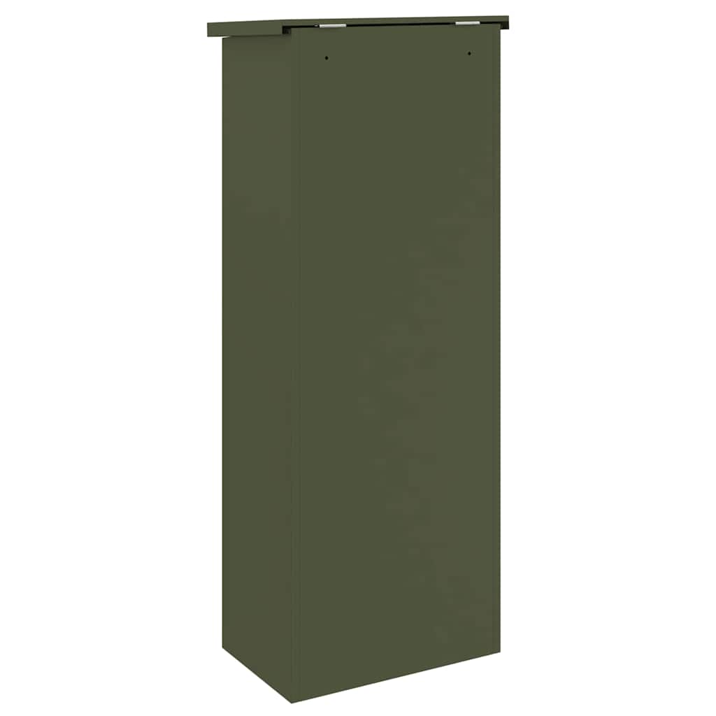 Sandučić za pakete Maslinovo zelena 44,5 x 29 x 110,5 cm Čelik