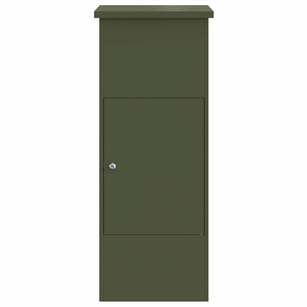 Sandučić za pakete Maslinovo zelena 44,5 x 29 x 110,5 cm Čelik