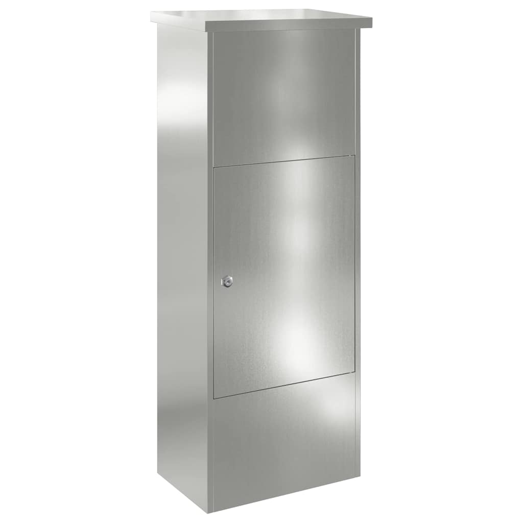 Sandučić za pakete Crna 44,5 x 29 x 110,5 cm Cinkani čelik