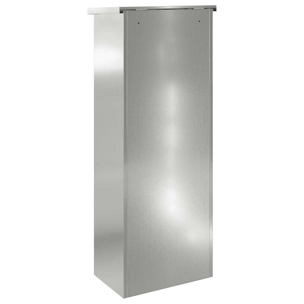 Sandučić za pakete Crna 44,5 x 29 x 110,5 cm Cinkani čelik