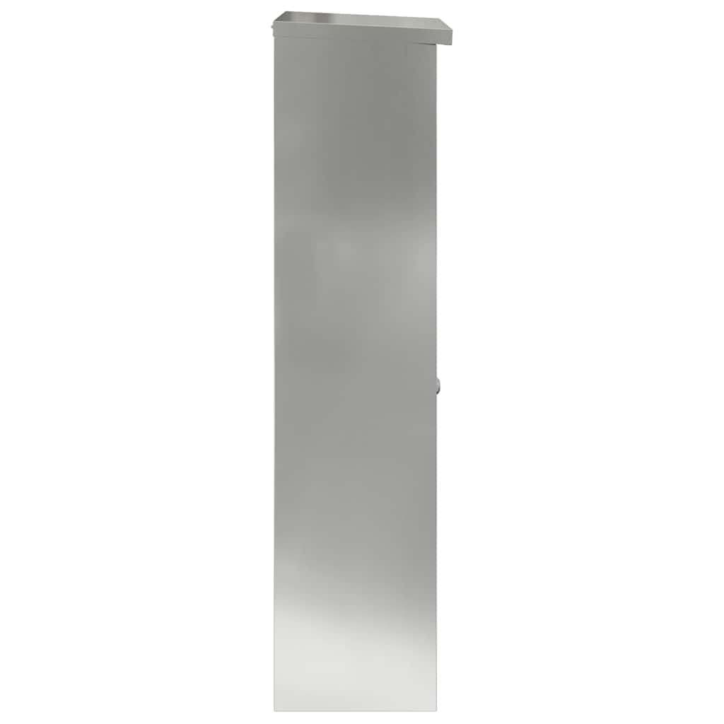 Sandučić za pakete Crna 44,5 x 29 x 110,5 cm Cinkani čelik