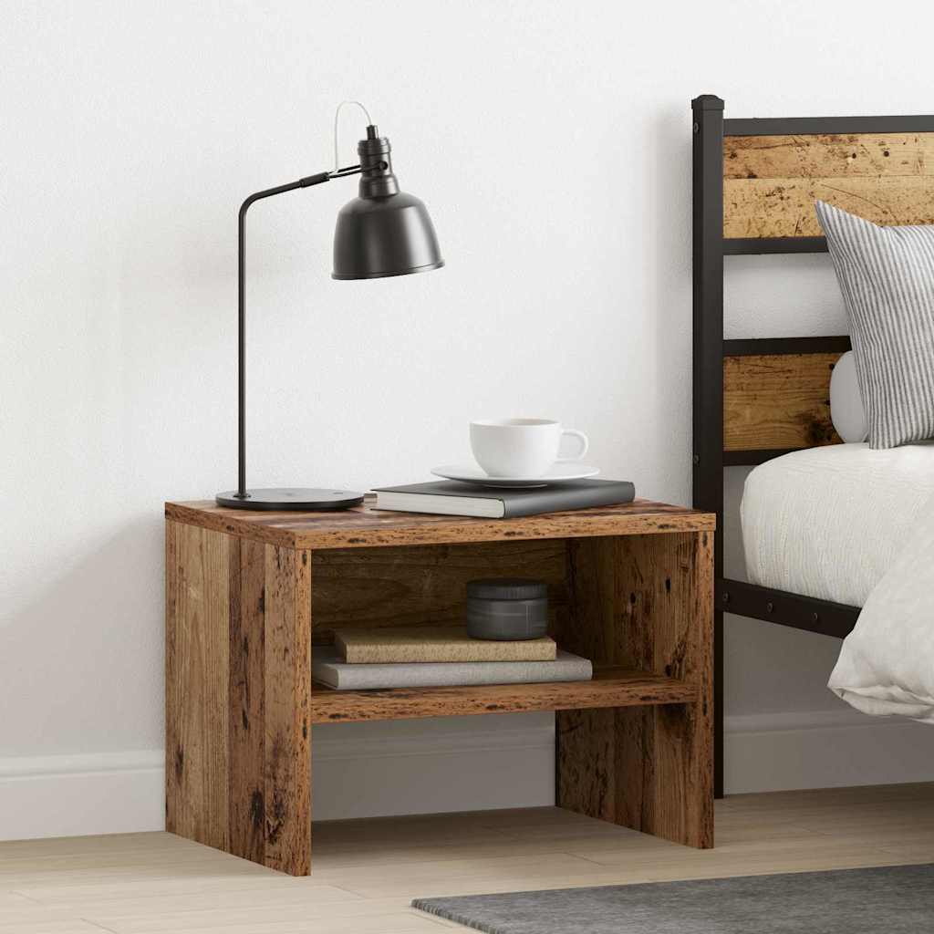 Noćni ormar 2 pcs Staro drvo 40 x 40 x 30 cm Konstruirano drvo