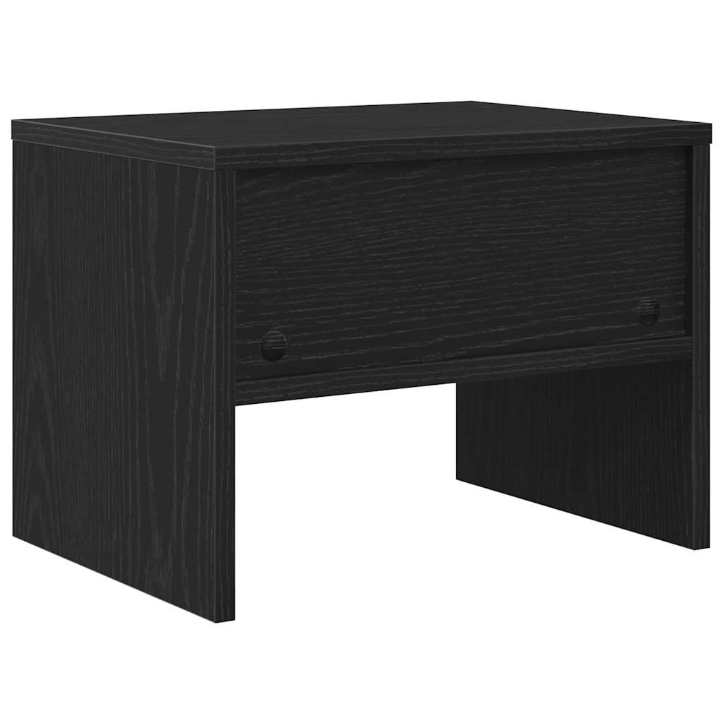 Noćni ormar 2 pcs Crni hrast 40 x 40 x 30 cm Konstruirano drvo