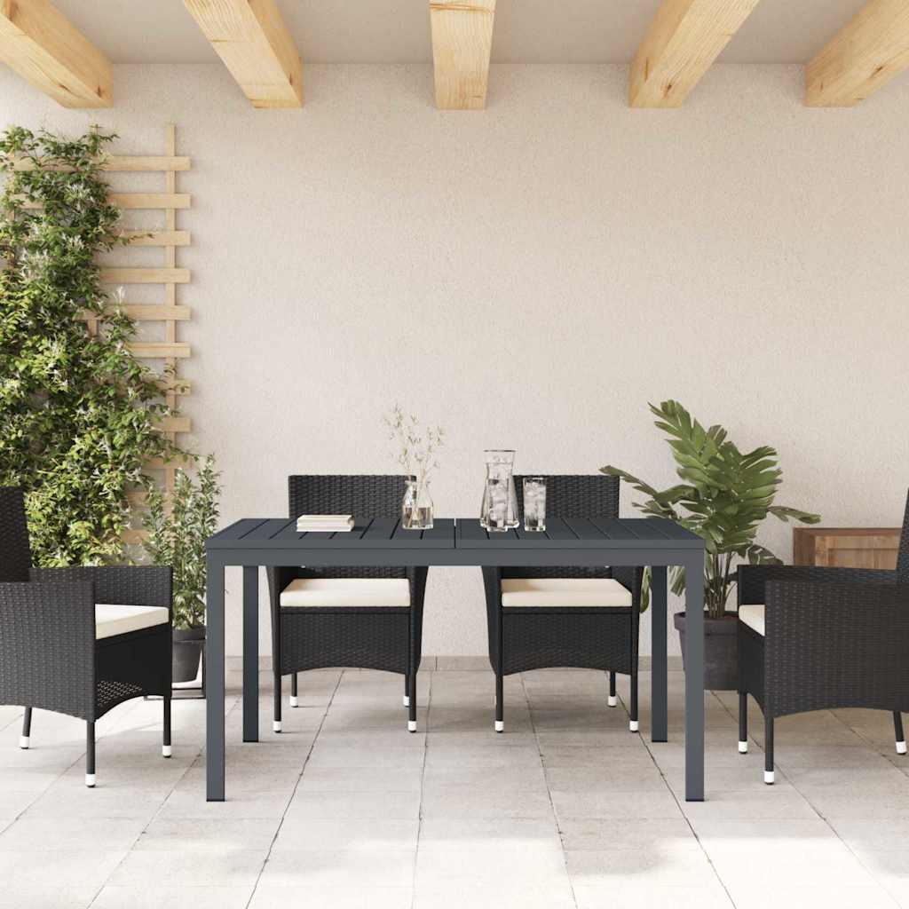Vanjski stol za večeru 2 pcs Antracit 210 x 90 x 73 cm Čelik