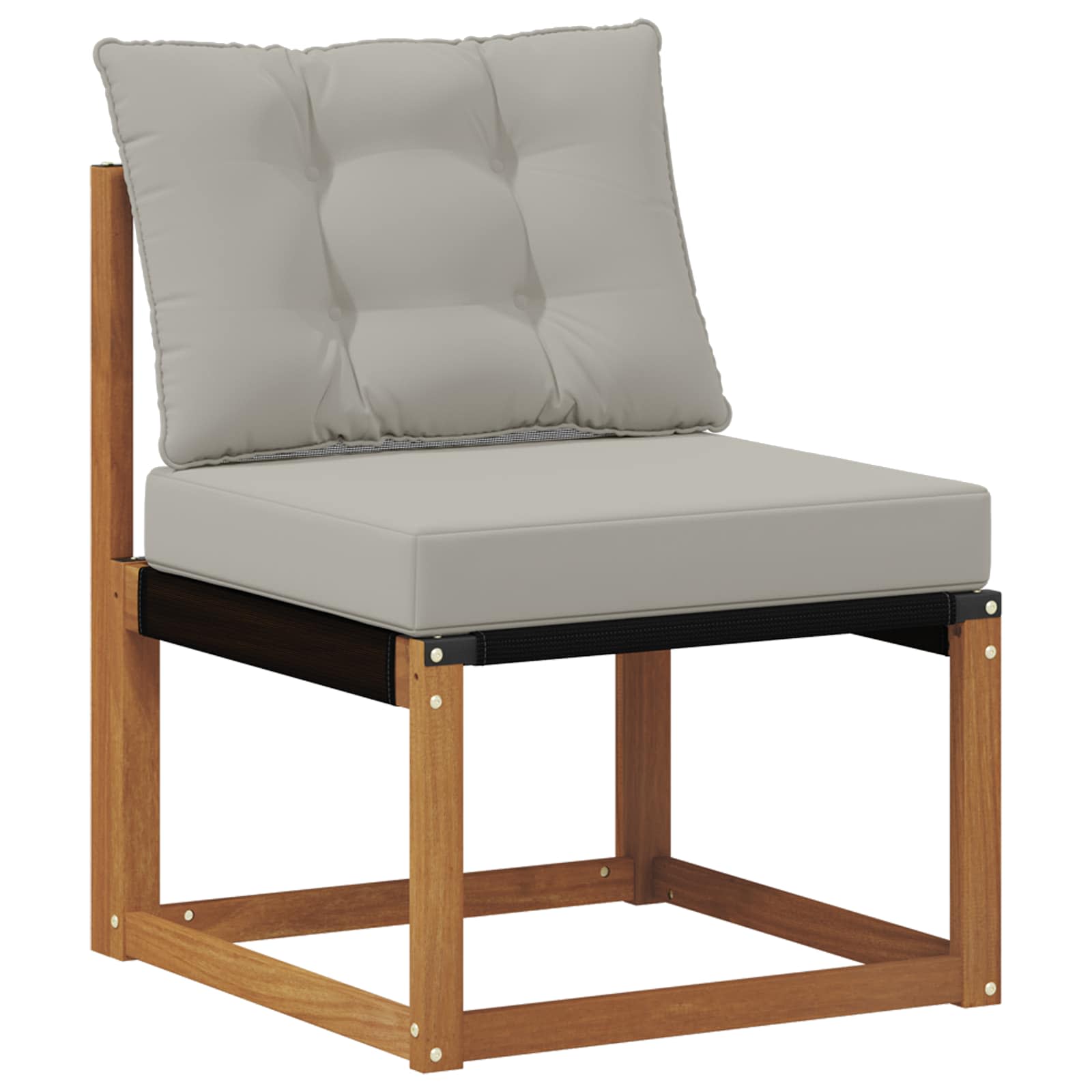 Set vanjskih sofa s jastukom 8 pcs Prirodna i svjetlosiva