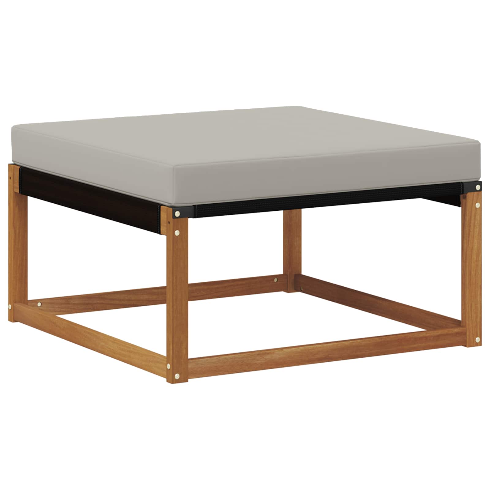 Set vanjskih sofa s jastukom 9 pcs Prirodna i svjetlosiva