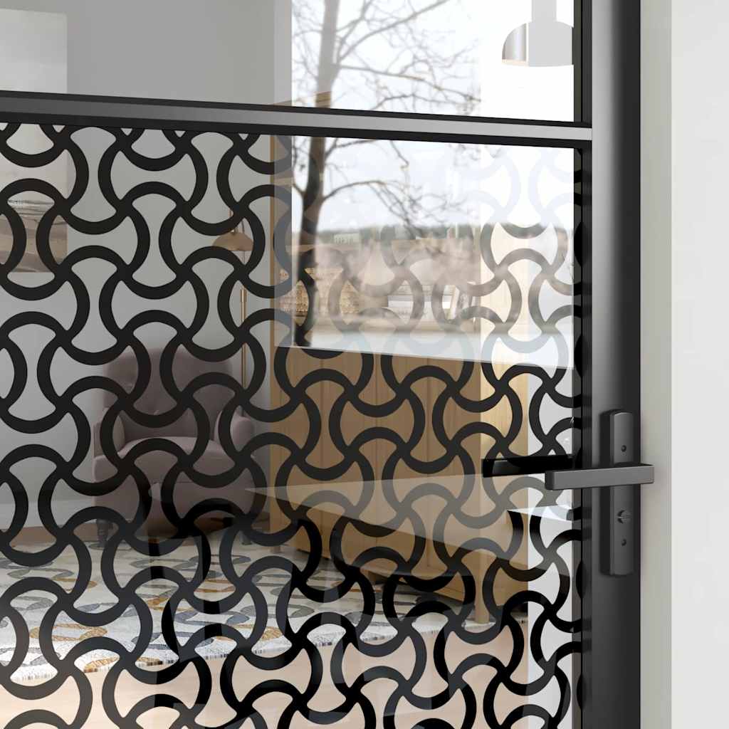 Staklena vrata Rezbarija Crna 102,5 x 3,5 x 201,5 cm Aluminij