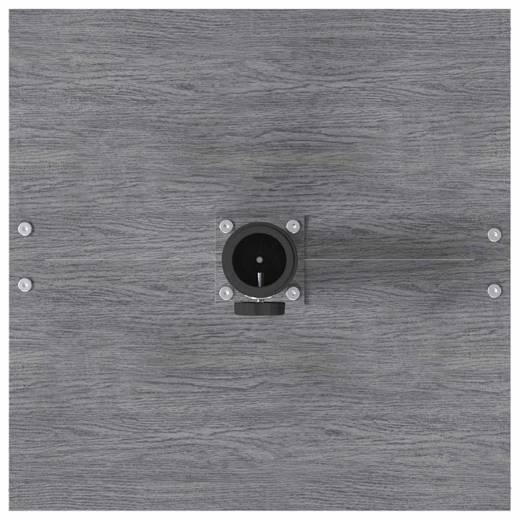 Baza za suncobran Tamno siva drvena izgled 45 x 45 x 31 cm