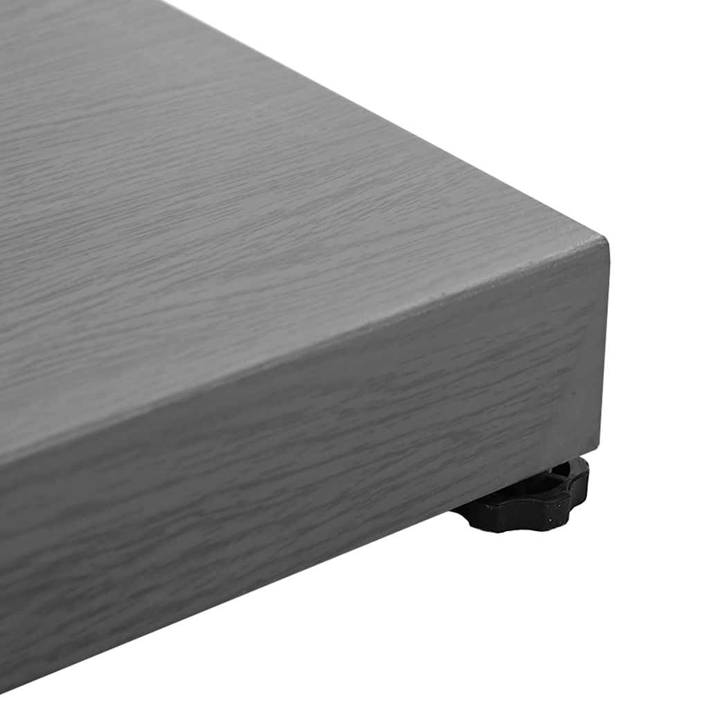 Baza za suncobran Tamno siva drvenasta 45 x 45 x 31,5 cm