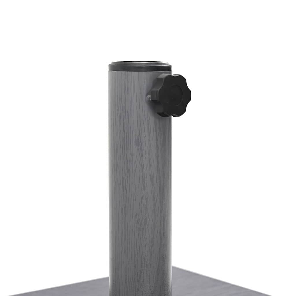 Baza za suncobran Tamno siva drvenasta 45 x 45 x 31,5 cm