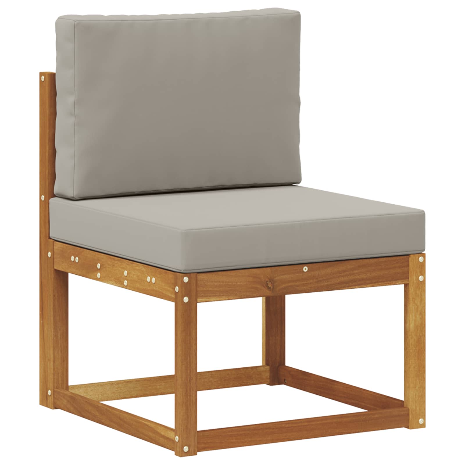 Set vanjskih sofa 5 pcs Prirodna i svjetlosiva Poliester