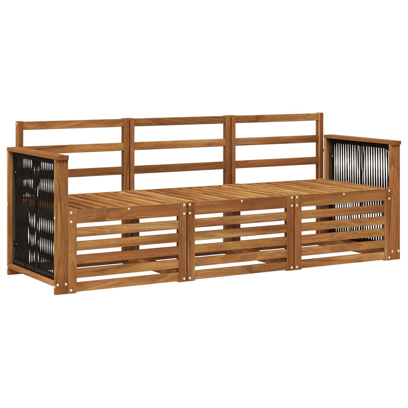 Setovi sofa 3 pcs Čvrsto drvo akacije