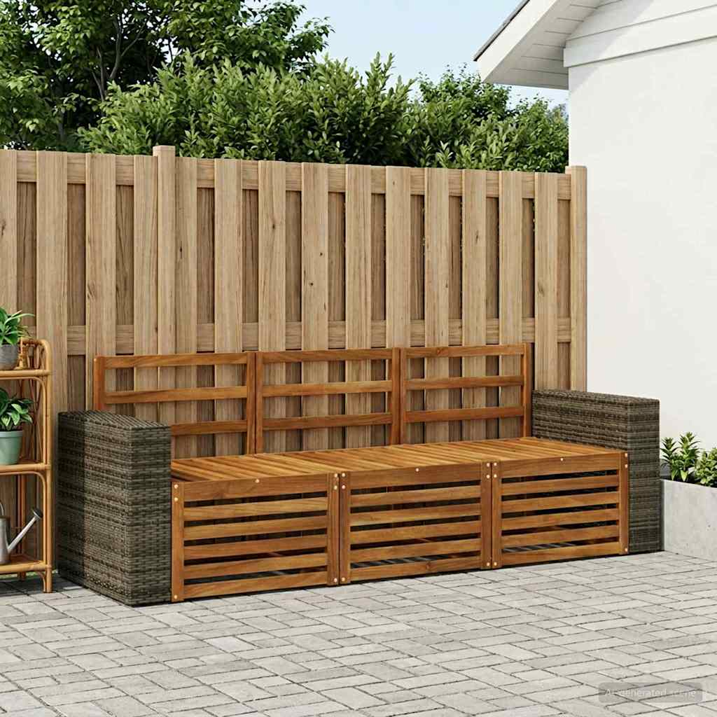 Setovi sofa 3 pcs Čvrsto drvo akacije