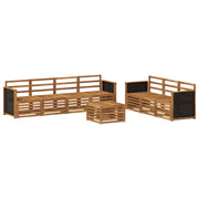 Setovi sofa 8 pcs Čvrsto drvo akacije