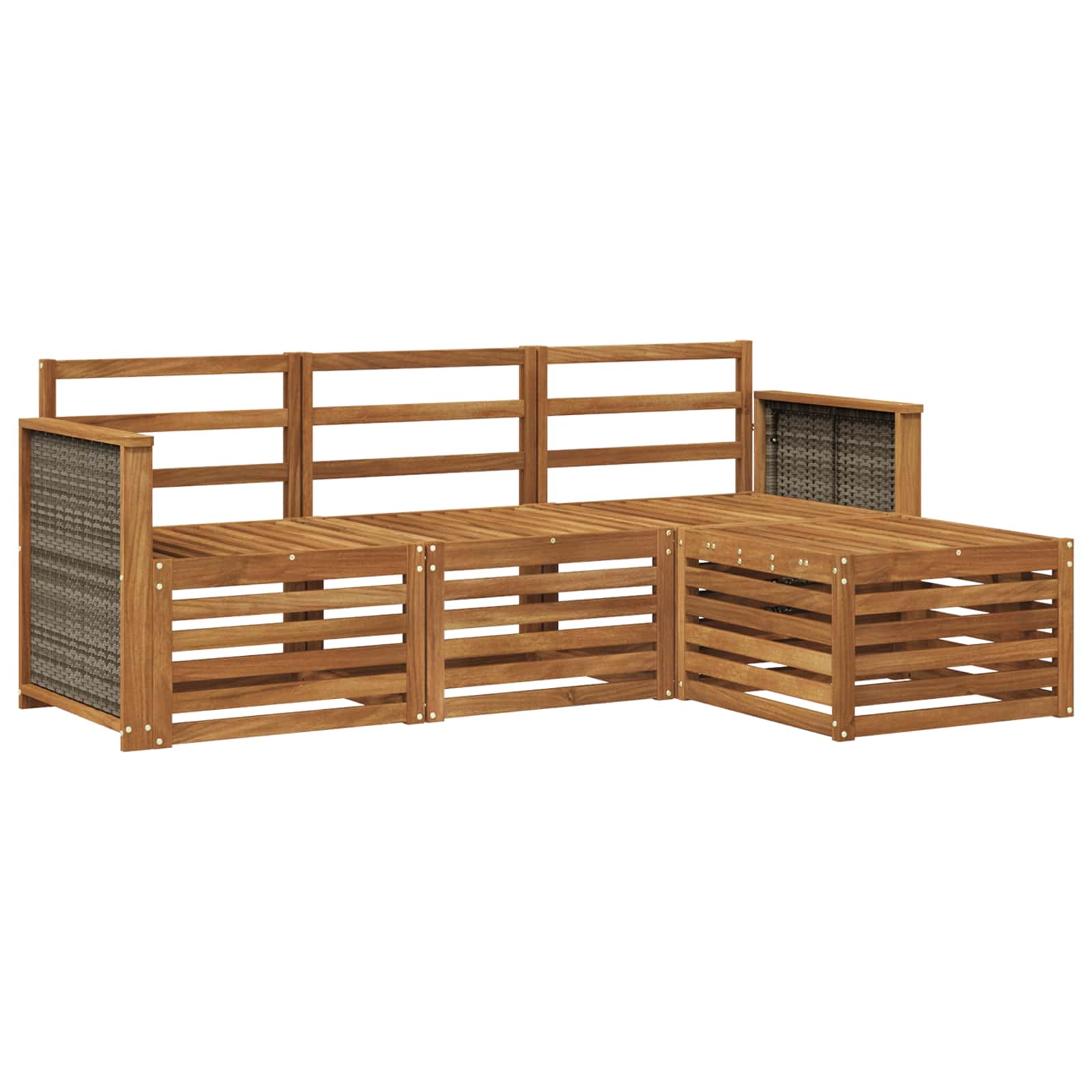 Set vanjskih sofa 4 pcs Prirodna