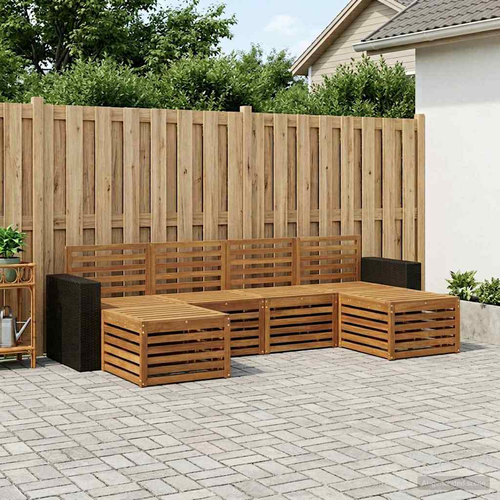 Setovi sofa 6 pcs Prirodna Čvrsto drvo akacije