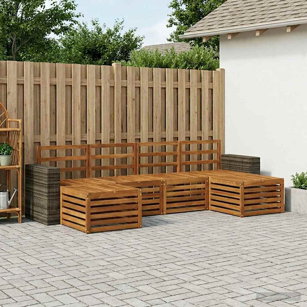 Setovi sofa 6 pcs Prirodna Čvrsto drvo akacije