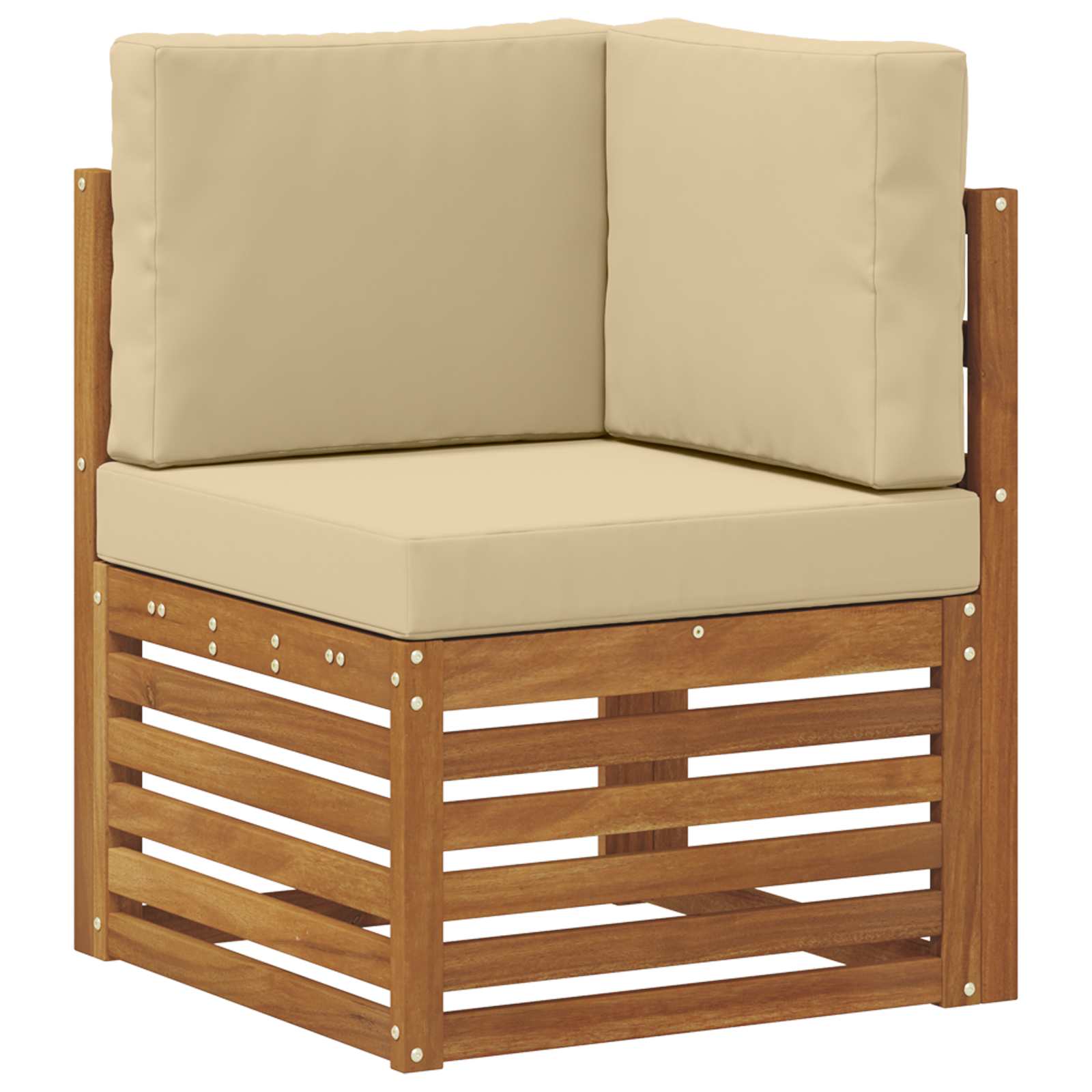 Set vanjskih sofa s jastukom 8 pcs Prirodna