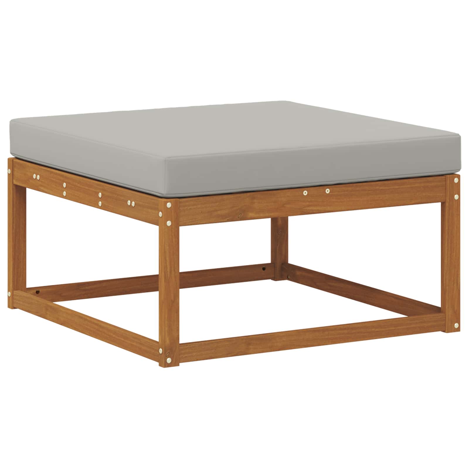 Set vanjskih sofa s jastukom 6 pcs Prirodna i Svjetlosiva