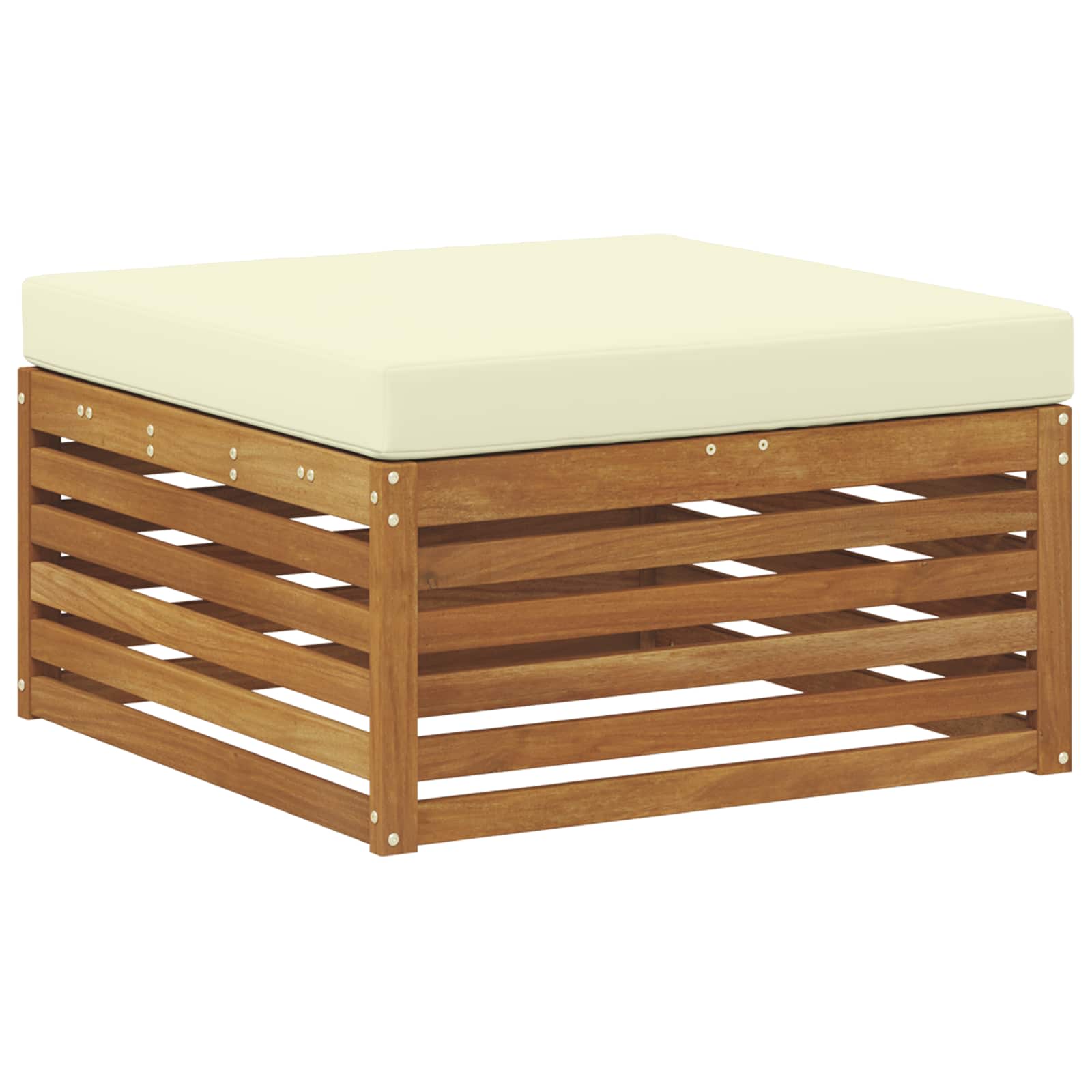 Set vanjskih sofa Prirodna i krem 249,5 x 162,5 x 73 cm
