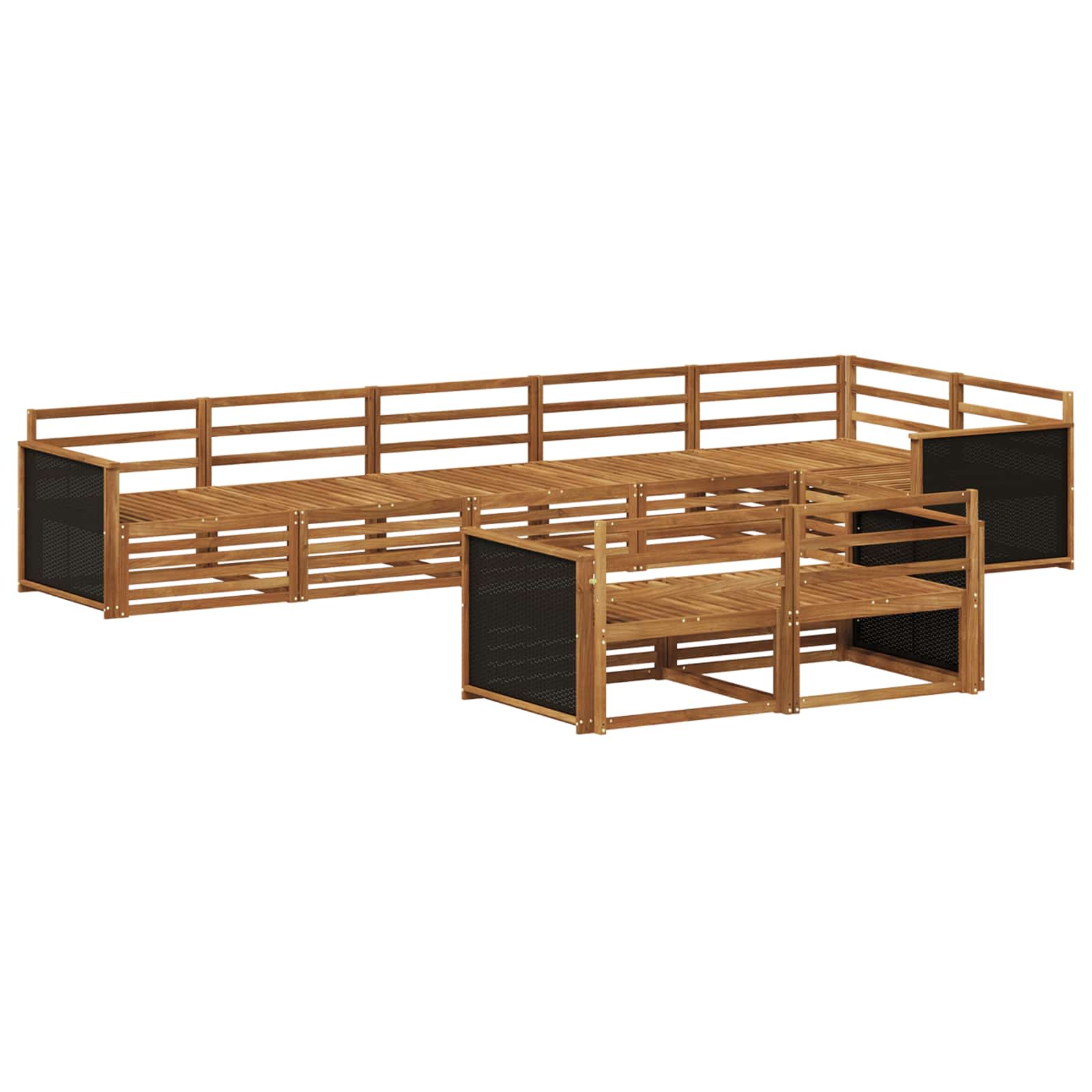 Set vanjskih sofa 8 pcs Prirodna