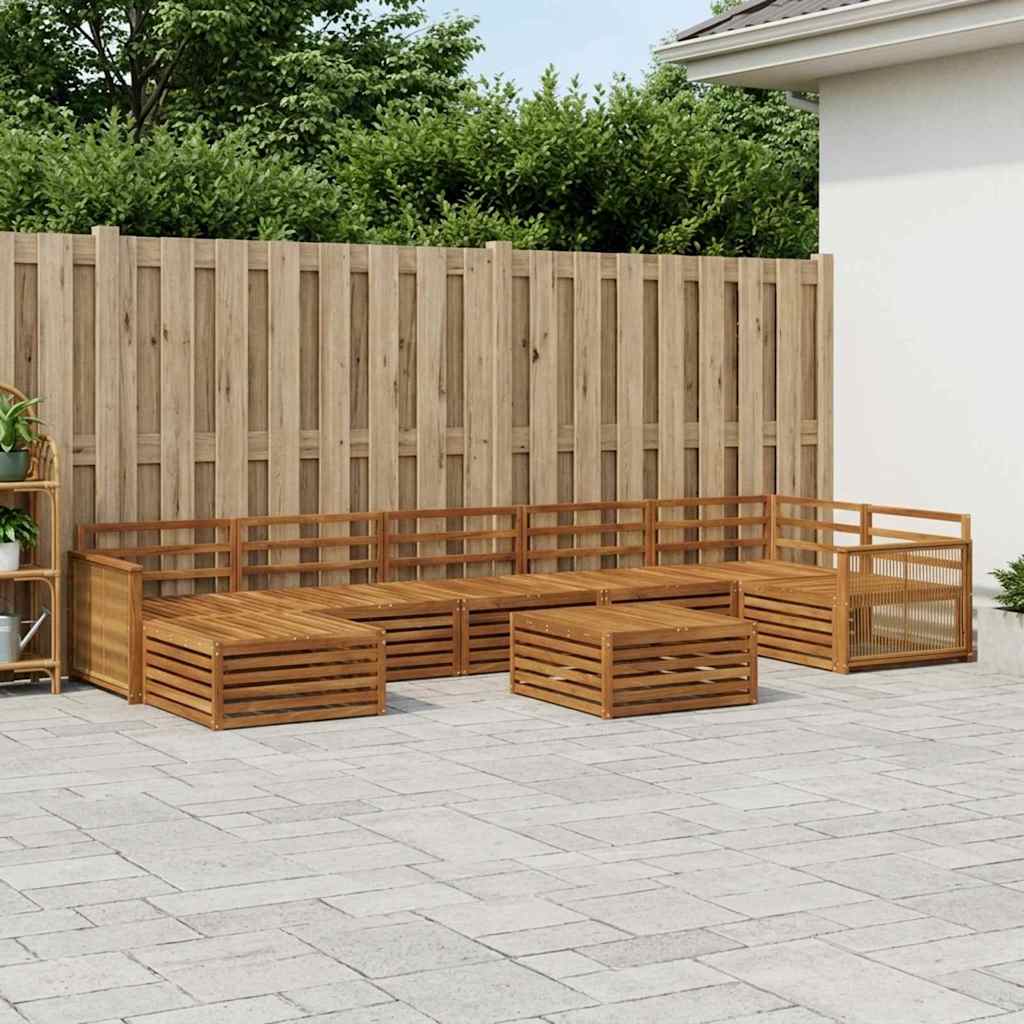 Set vanjskih sofa 8 pcs Prirodna