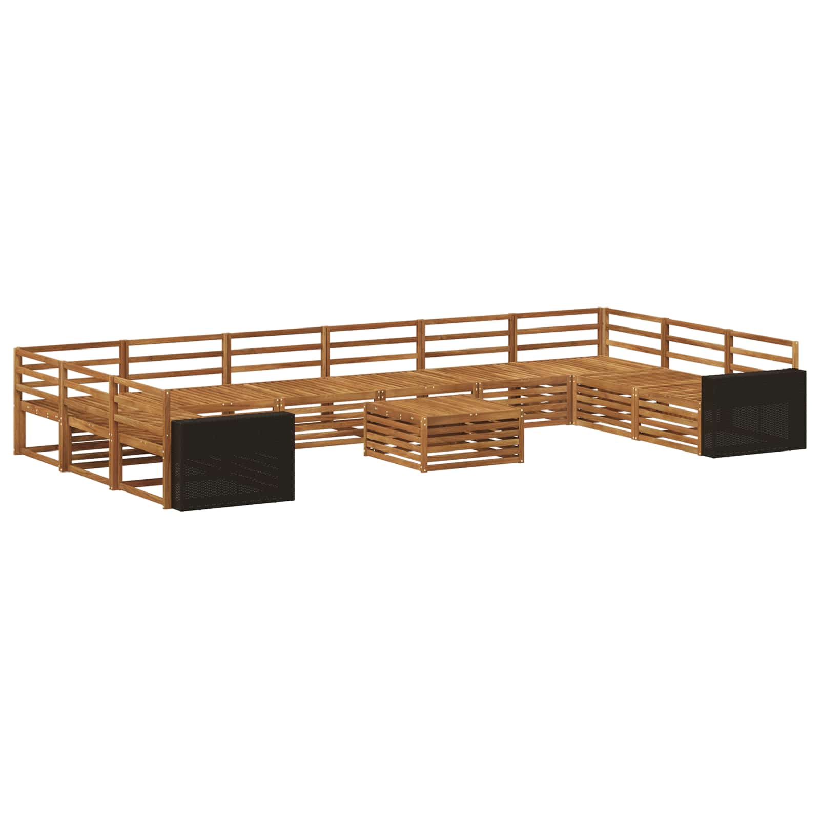 Setovi sofa 11 pcs Čvrsto drvo akacije