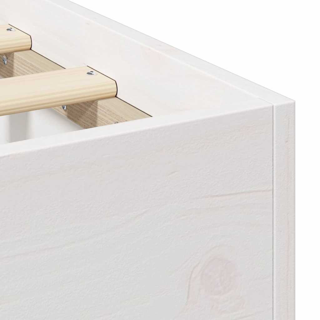 Krevetna konstrukcija Bijelo 120 x 200 cm