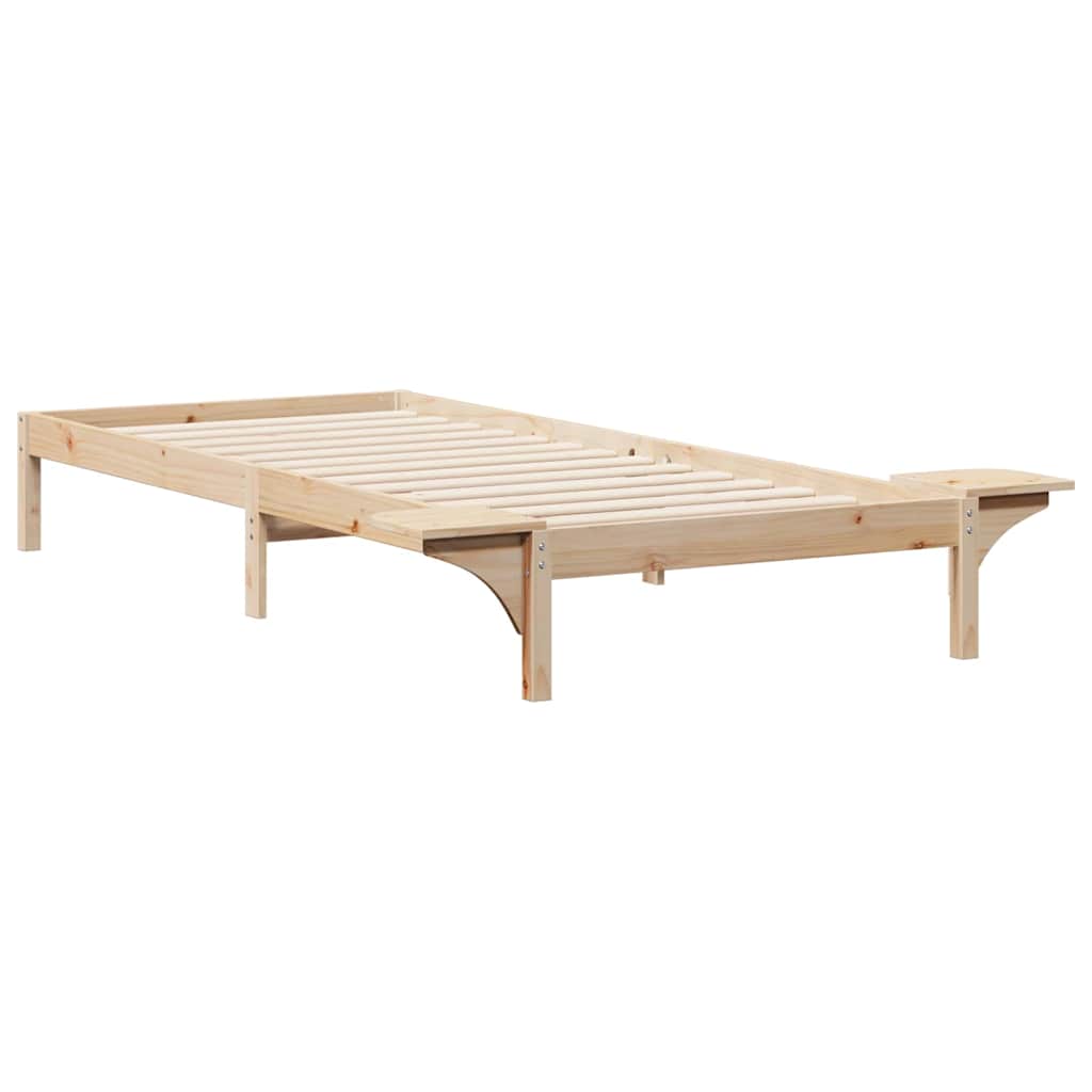Krevetna konstrukcija s bočnim stolovima Prirodna 80 x 210 cm