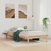 Krevetna konstrukcija s bočnim stolovima Prirodna 90 x 210 cm