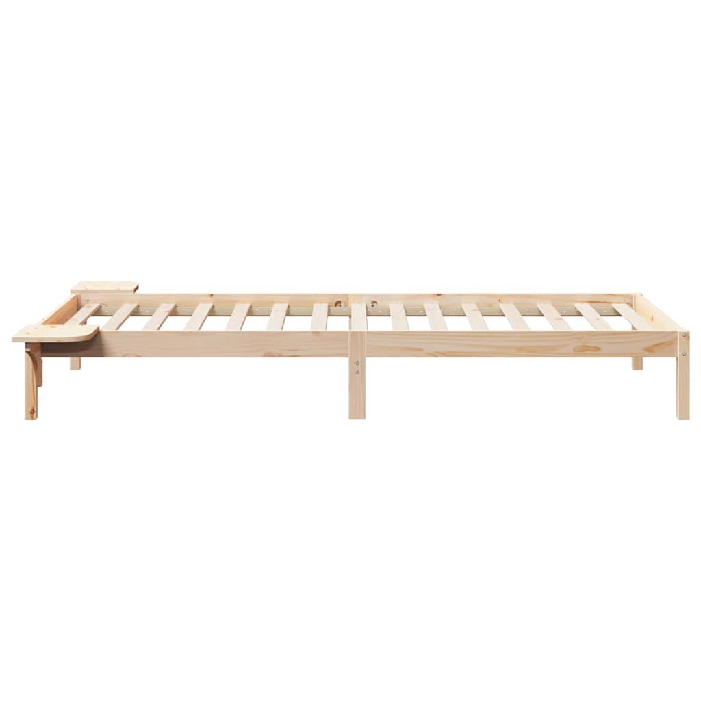 Krevetna konstrukcija s bočnim stolovima Prirodna 90 x 210 cm