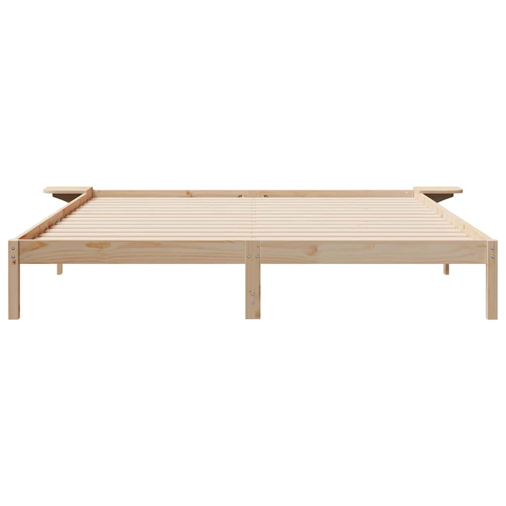 Krevetna konstrukcija s bočnim stolovima Prirodna 200 x 210 cm