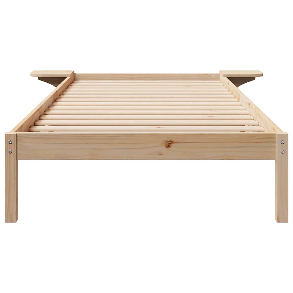 Krevetna konstrukcija s bočnim stolovima Prirodna 80 x 220 cm