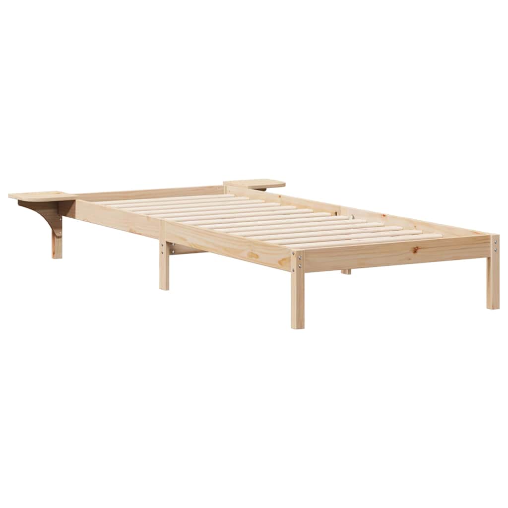 Krevetna konstrukcija s bočnim stolovima Prirodna 90 x 220 cm