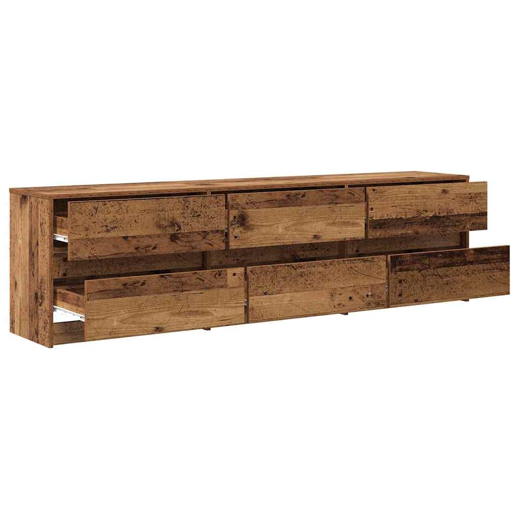 TV Jedinice 2 pcs Staro drvo 180 x 34 x 50 cm Konstruirano drvo