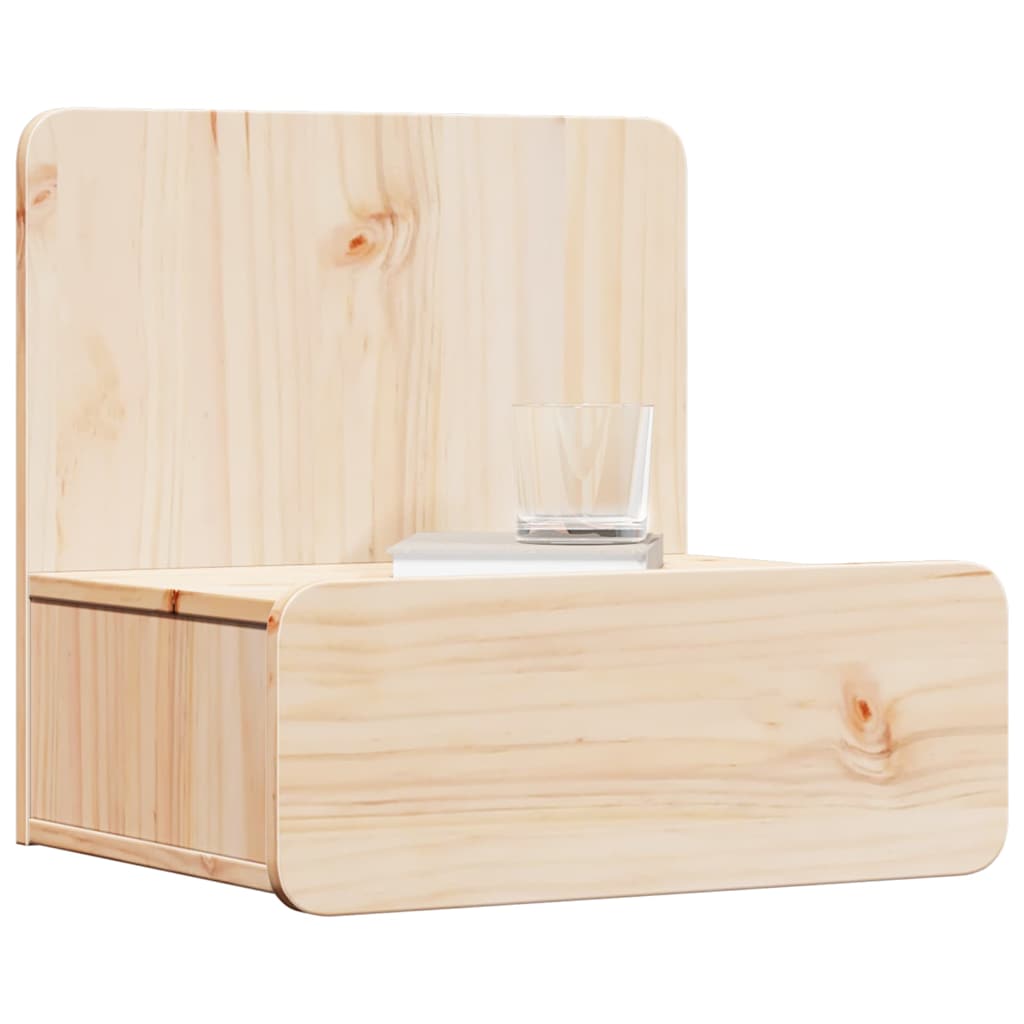 Noćni ormarić 2 pcs Smeđa 44 x 32,5 x 40 cm Masivna borovina