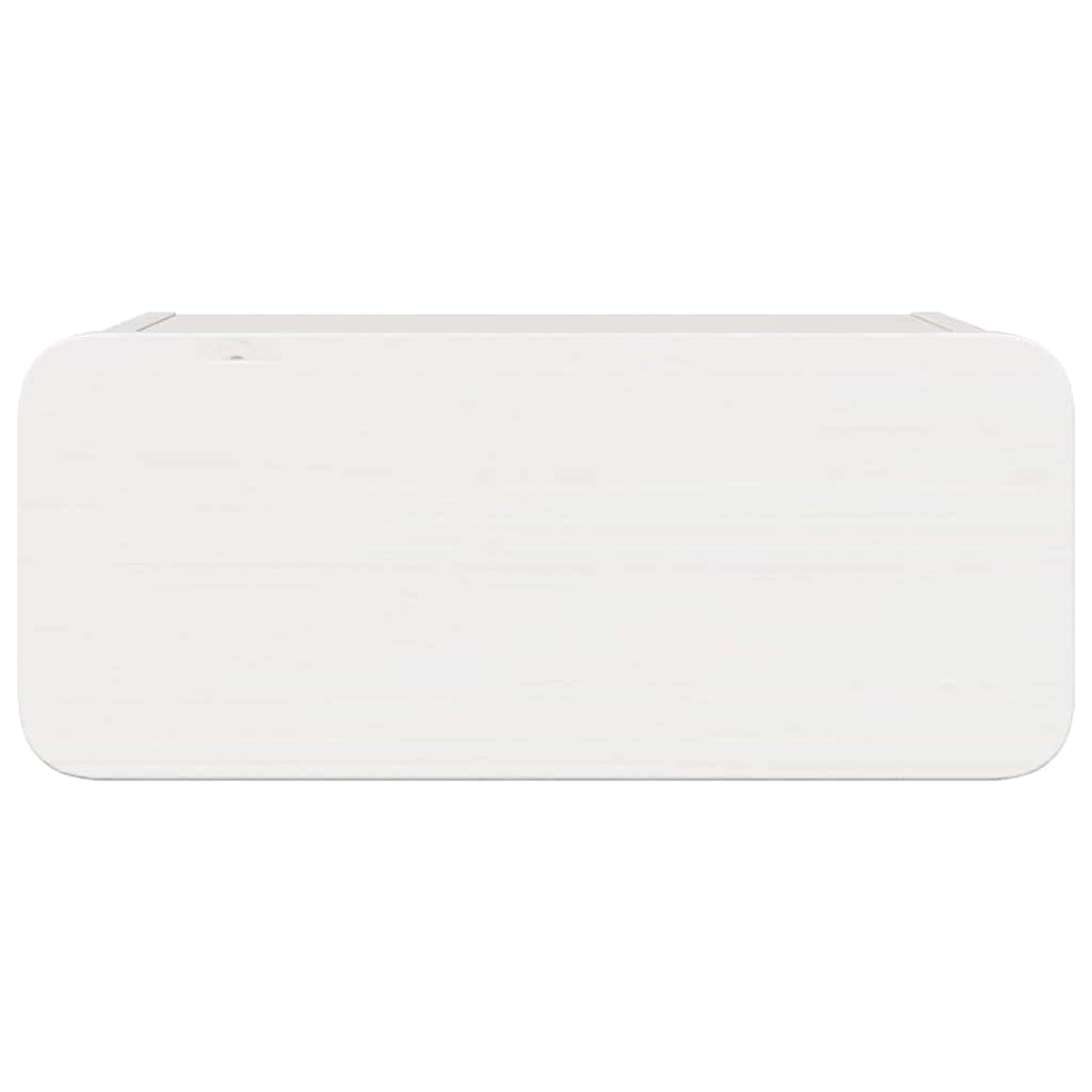 Noćni ormarić 2 pcs Bijelo 39 x 34 x 16,5 cm Masivna borovina
