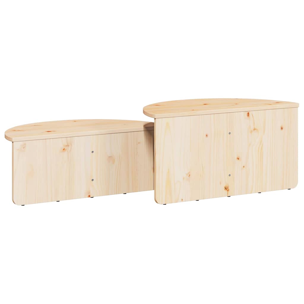 Kava Stol 2 pcs Prirodna Masivna borovina