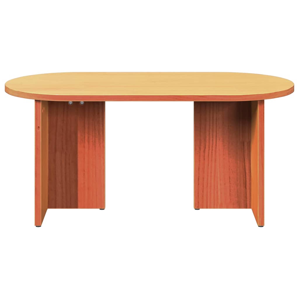 Kava Stol Vosak smeđa 80 x 39,5 x 35 cm Čvrsto borovo drvo