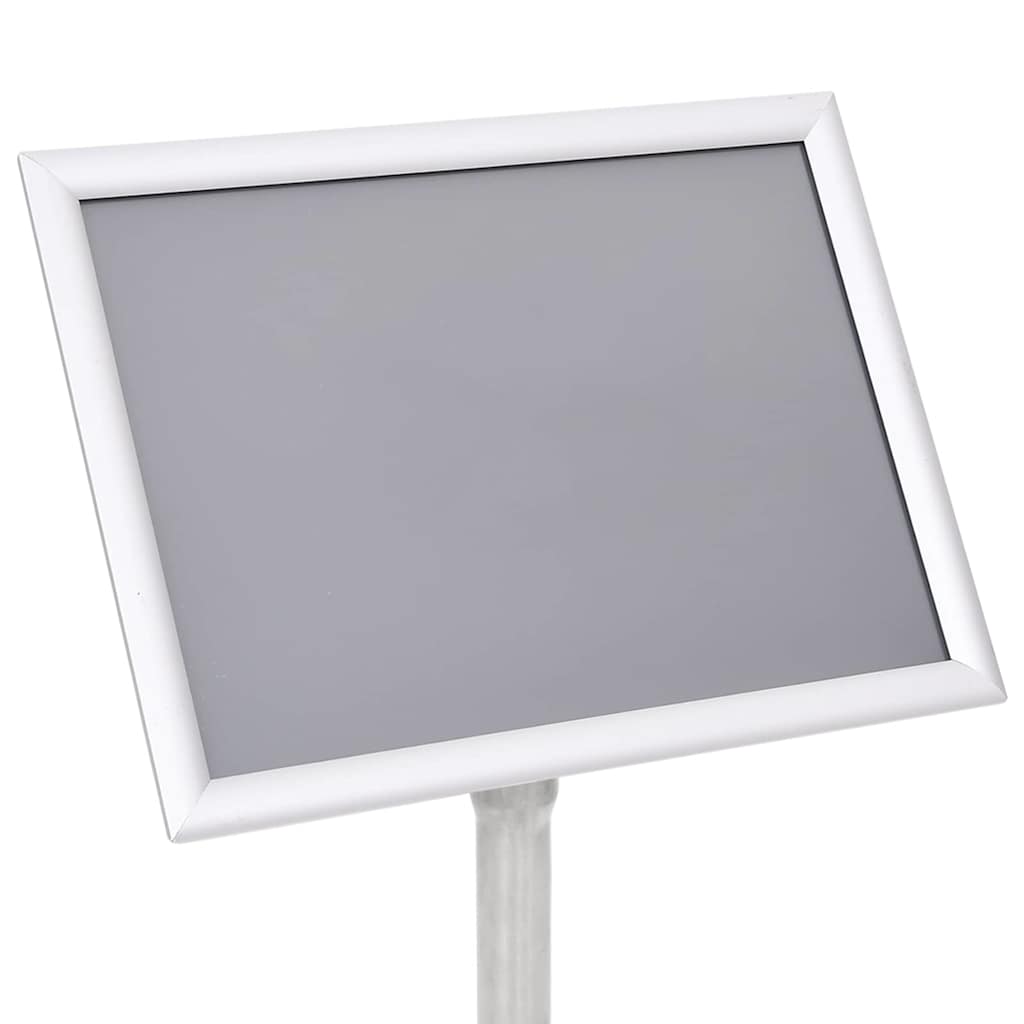 Stalci za plakate 2 pcs Srebrno 32.7 x 24 x 108 cm Aluminij