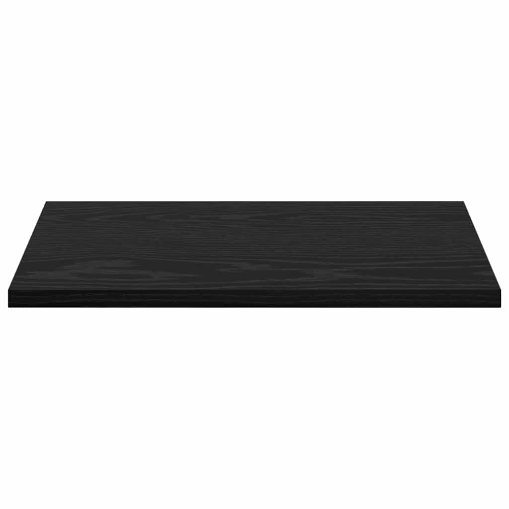 Police za knjige 4 pcs Crna 40 x 30 x 1,5 cm Konstruirano drvo