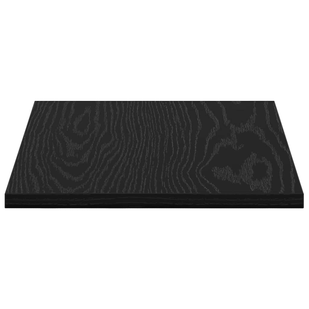 Police za knjige 4 pcs Crna 40 x 30 x 1,5 cm Konstruirano drvo