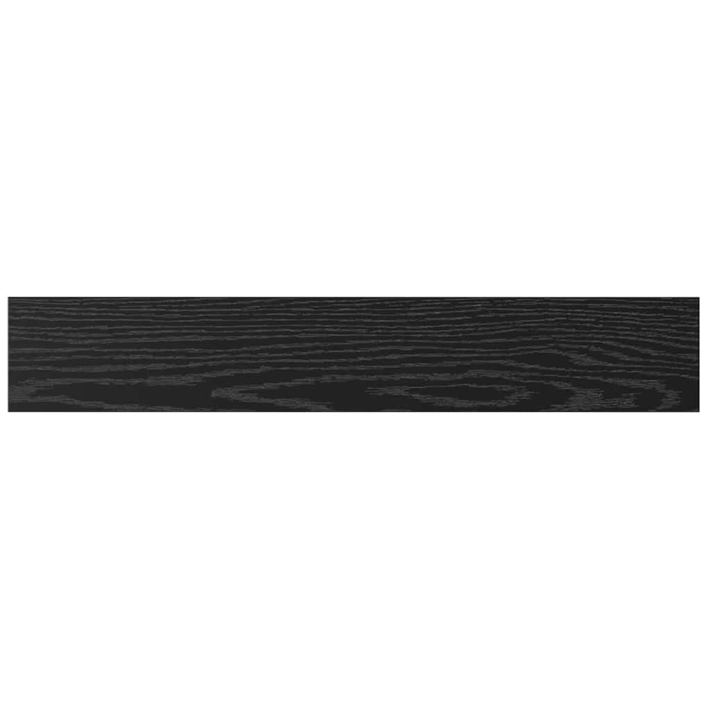 Police za knjige 4 pcs Crna 60 x 10 x 1,5 cm Konstruirano drvo