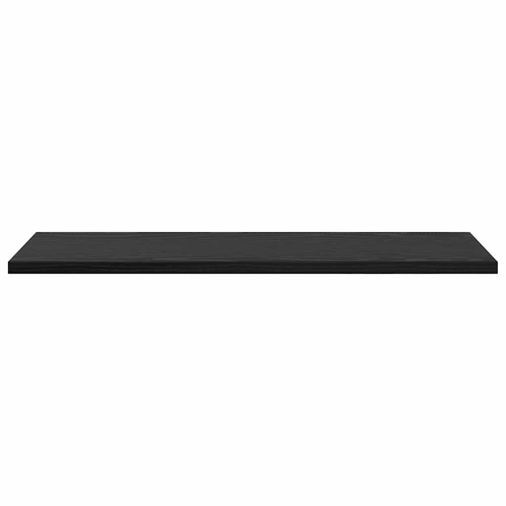 Police za knjige 4 pcs Crna 60 x 20 x 1,5 cm Konstruirano drvo