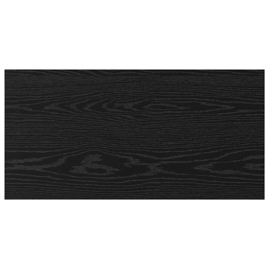 Police za knjige 4 pcs Crna 80 x 40 x 1,5 cm Konstruirano drvo