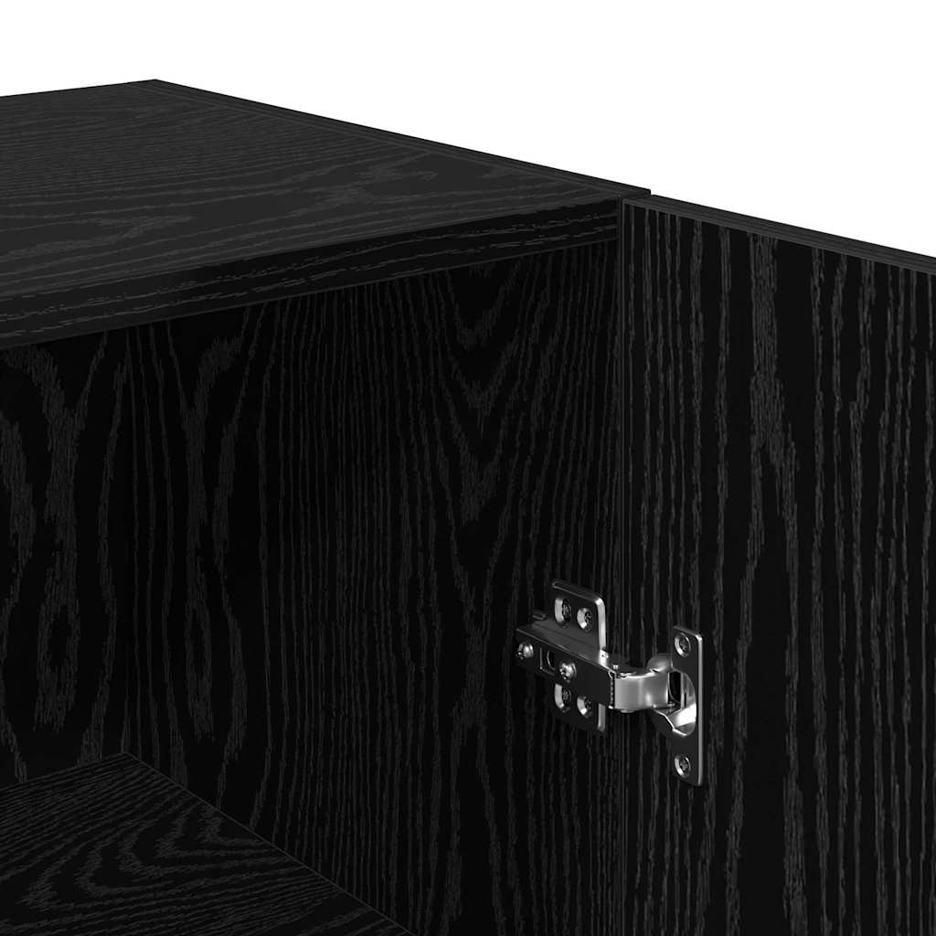TV Kabinet za Zid Zidne Crni hrast 30,5 x 30 x 60 cm