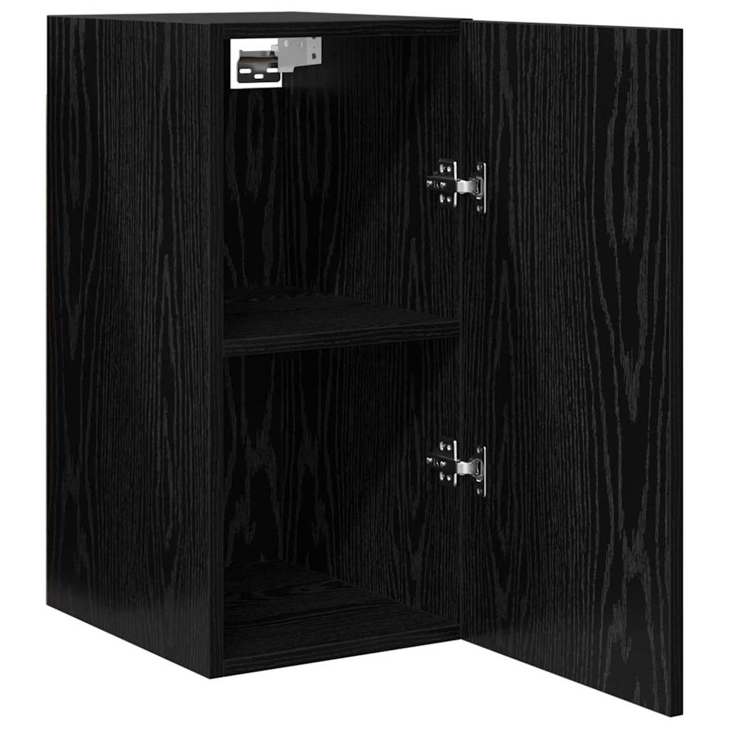 TV Kabinet za Zid Zidne Crni hrast 30,5 x 30 x 60 cm