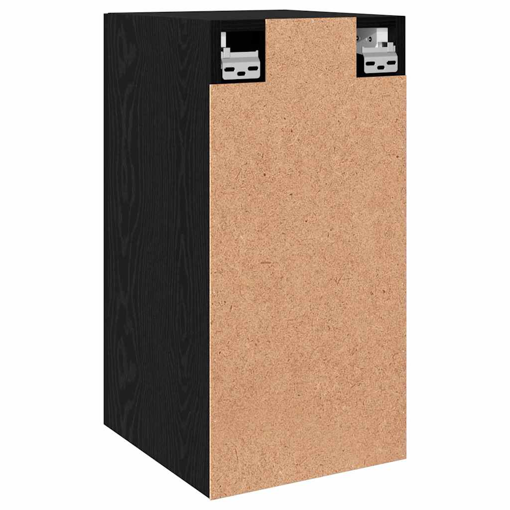TV Kabinet za Zid Zidne Crni hrast 30,5 x 30 x 60 cm